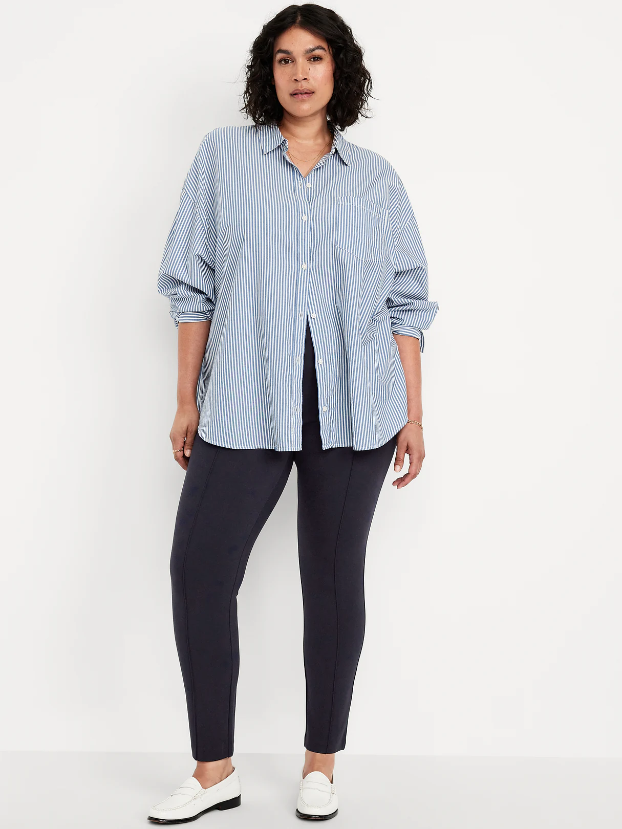 Extra High-Waisted Stevie Skinny Pants - Navy Captain
