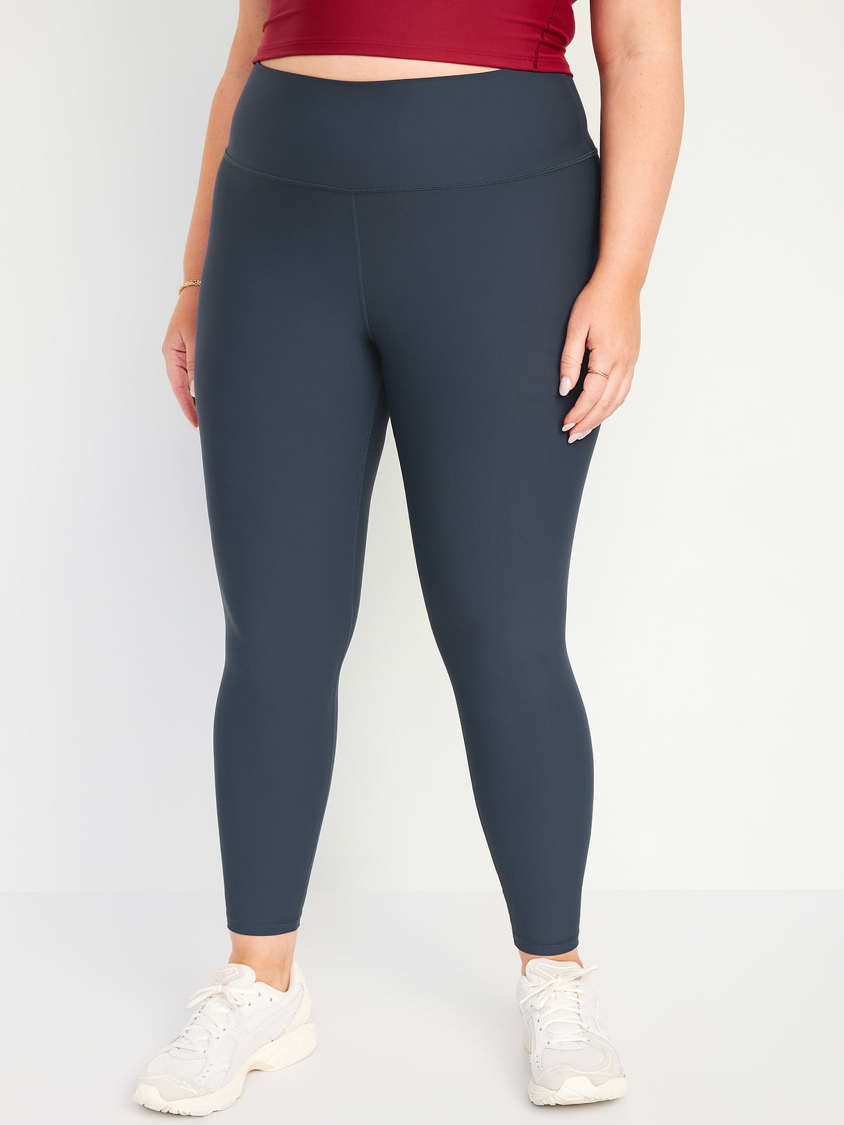 High-Waisted PowerSoft 7/8 Leggings - Dusk Navy