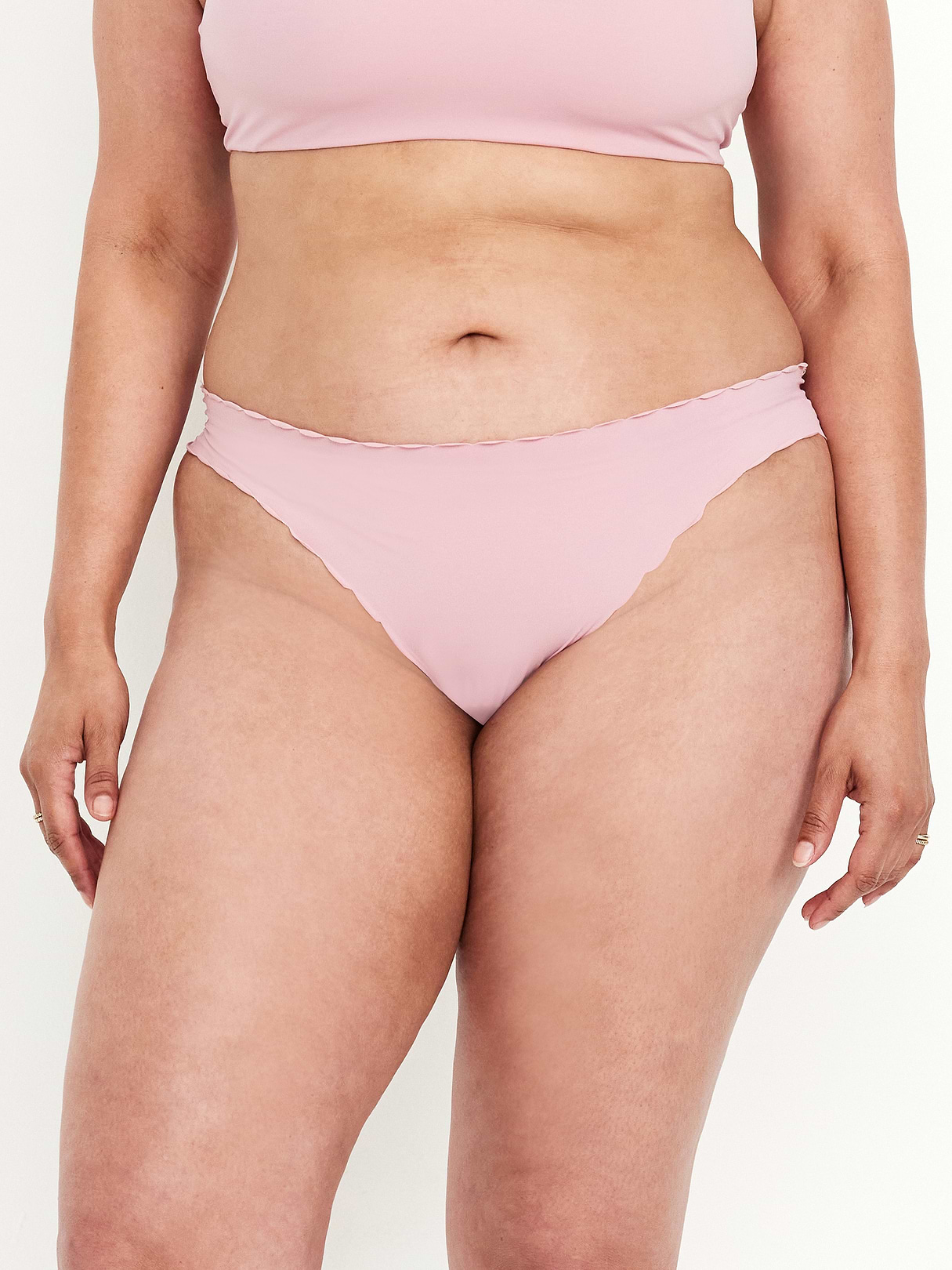Low-Rise No-Show Thong - MAUVE COMFORT