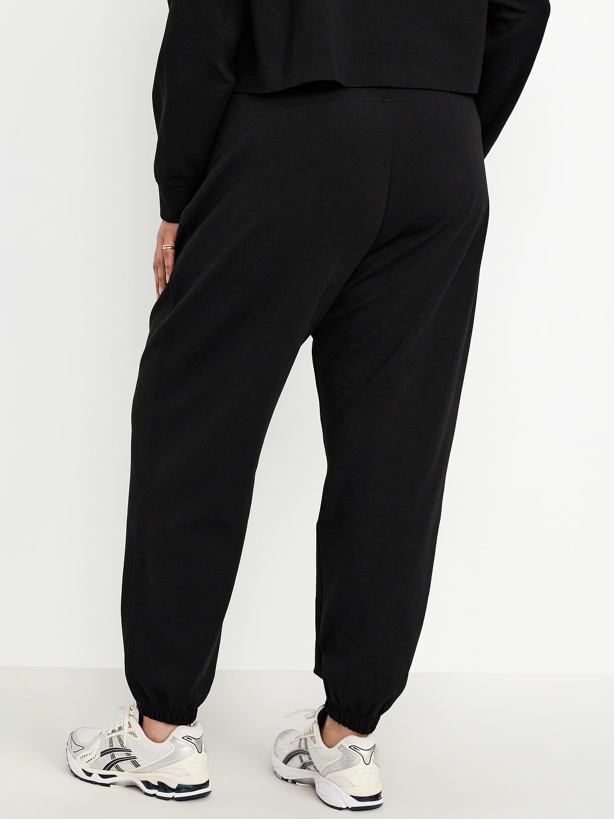 High-Waisted Dynamic Fleece Sweatpants - Black Jack