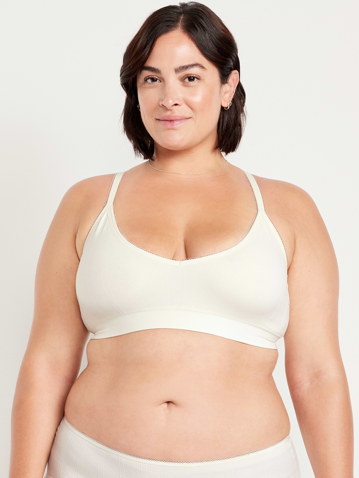 Seamless Racerback Bralette - Sea Salt