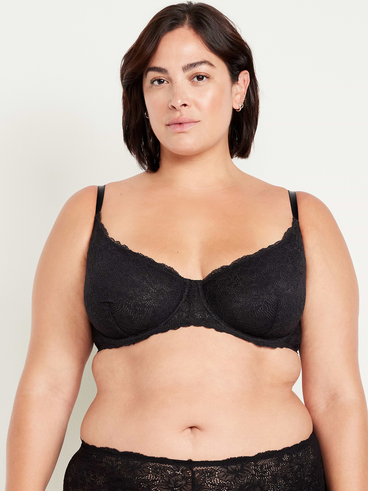 Lace Balconette Bra - Black Jack