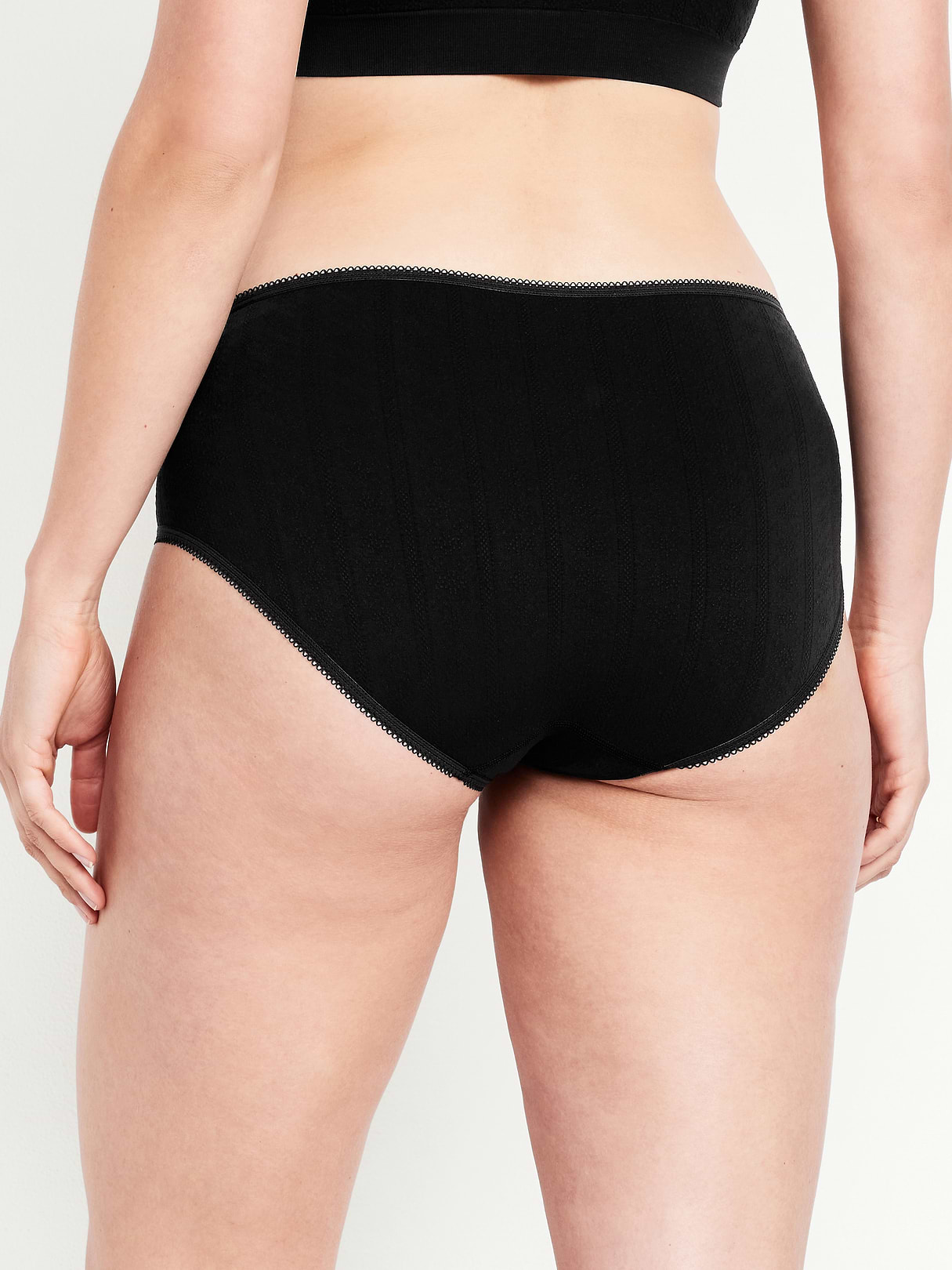Seamless Hipster Underwear - Black Jack