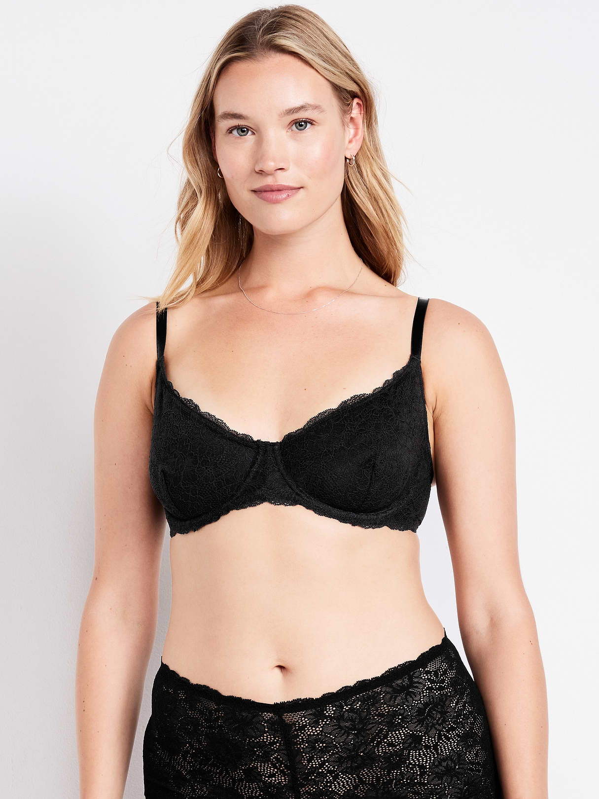 Lace Balconette Bra - Black Jack