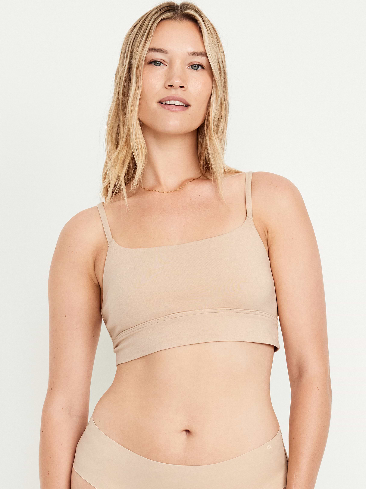Cotton Cami Bralette - Frappe