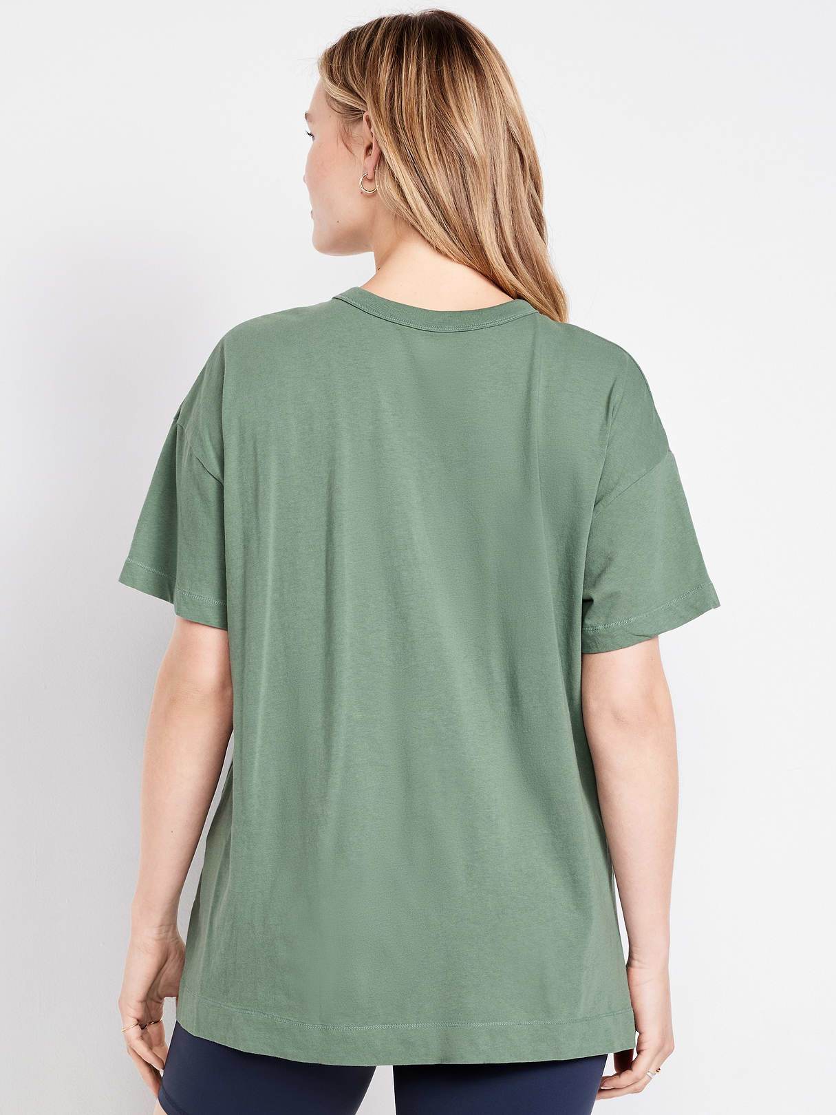 Oversized EveryWear Tunic T-Shirt - Dried Herb