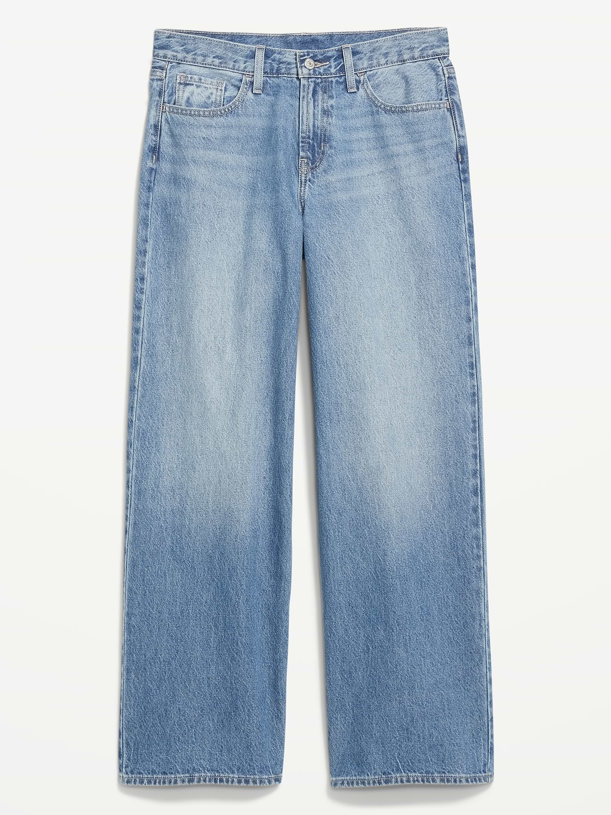 Mid-Rise Wow Baggy Wide-Leg Jeans - KIORA