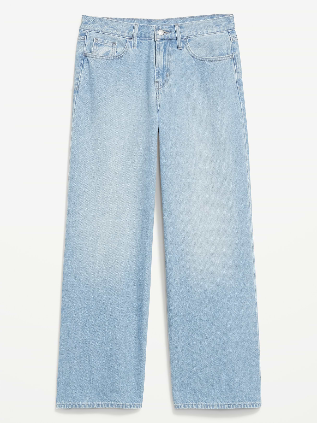 Mid-Rise Wow Baggy Wide-Leg Jeans - DREAMWEAVER