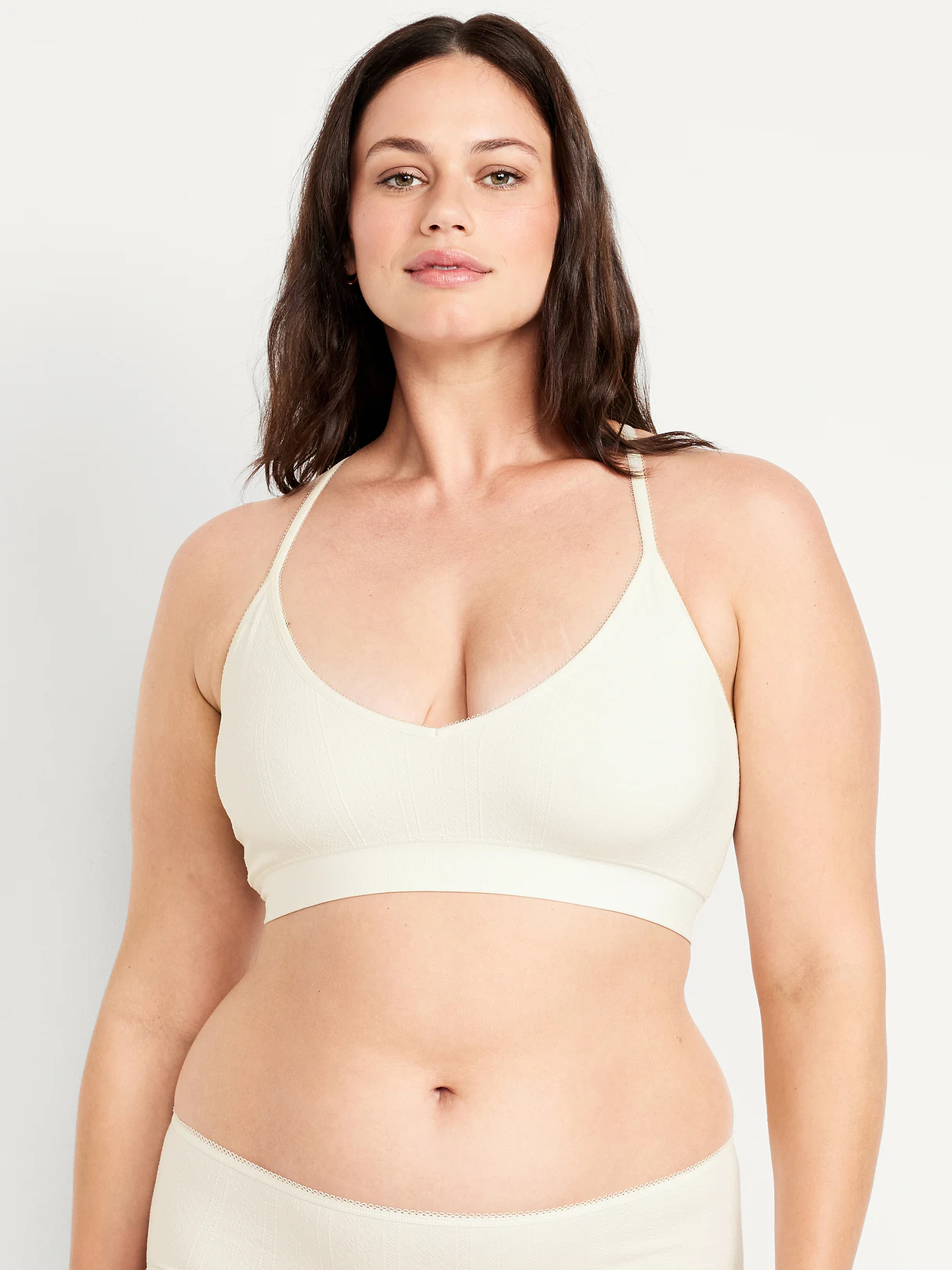 Seamless Racerback Bralette - Sea Salt