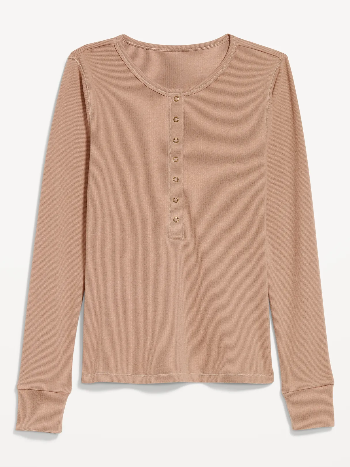 Cozy Snug Crew-Neck Henley - DRIFTWOOD