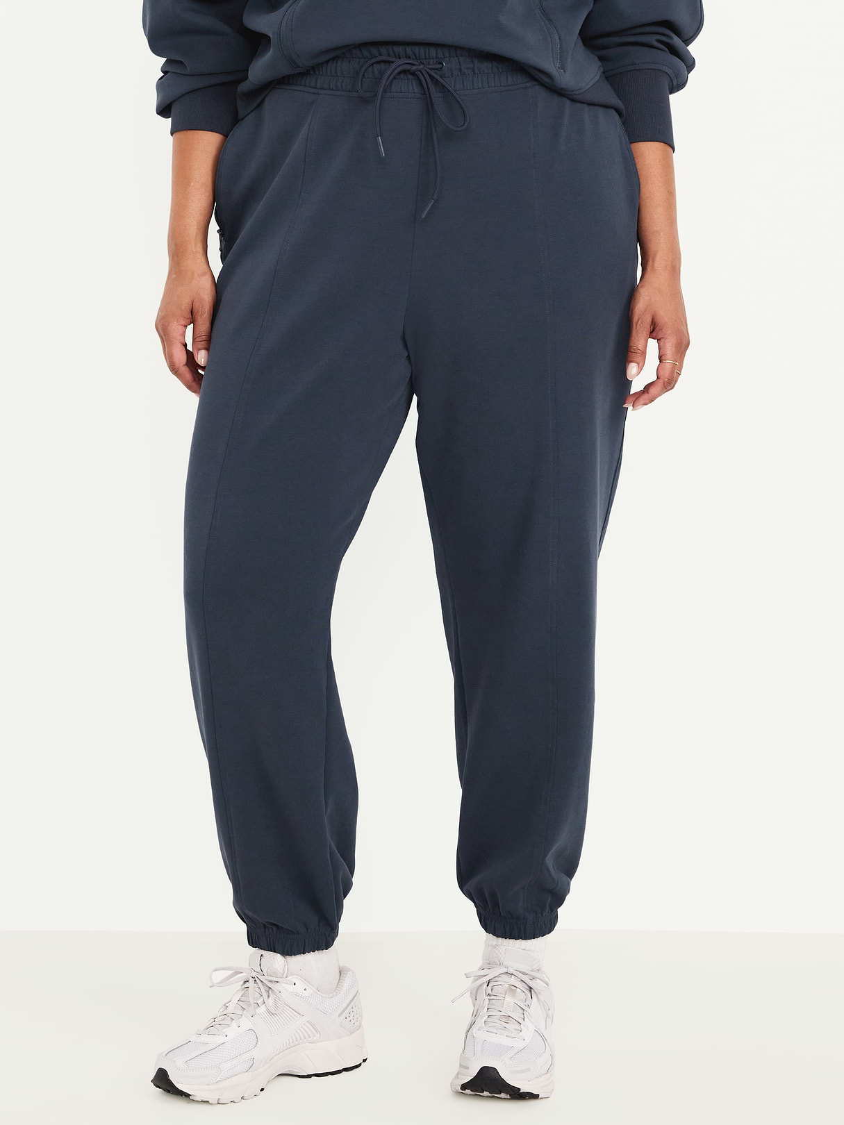 High-Waisted Dynamic Fleece Sweatpants - Dusk Navy
