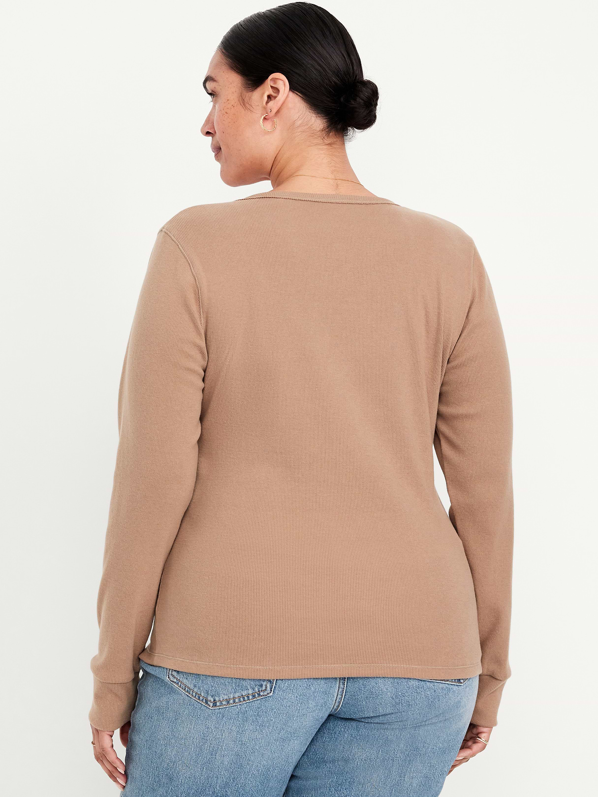 Cozy Snug Crew-Neck Henley - DRIFTWOOD