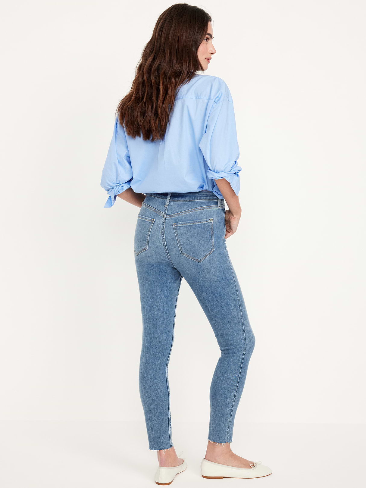 Extra High-Waisted Rockstar 360° Stretch Super-Skinny Jeans - Medium Wash