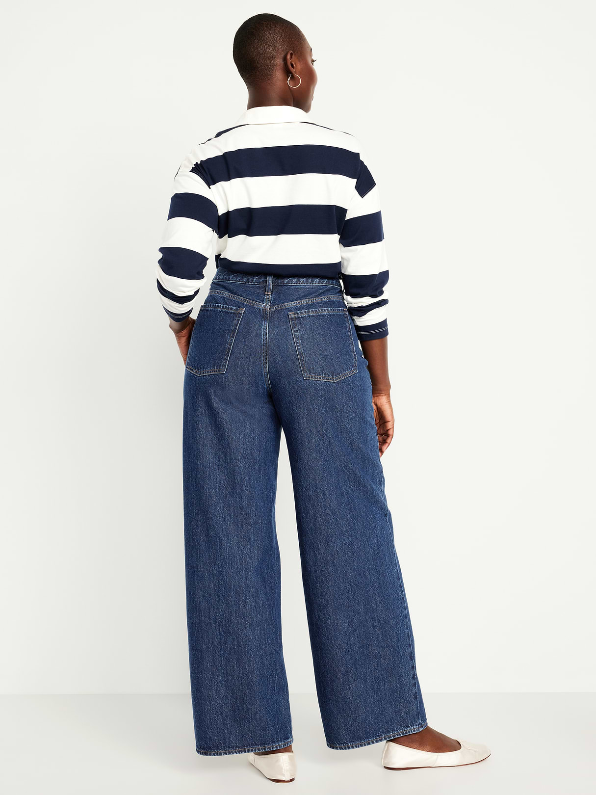 Mid-Rise Wow Baggy Wide-Leg Jeans - Celestia