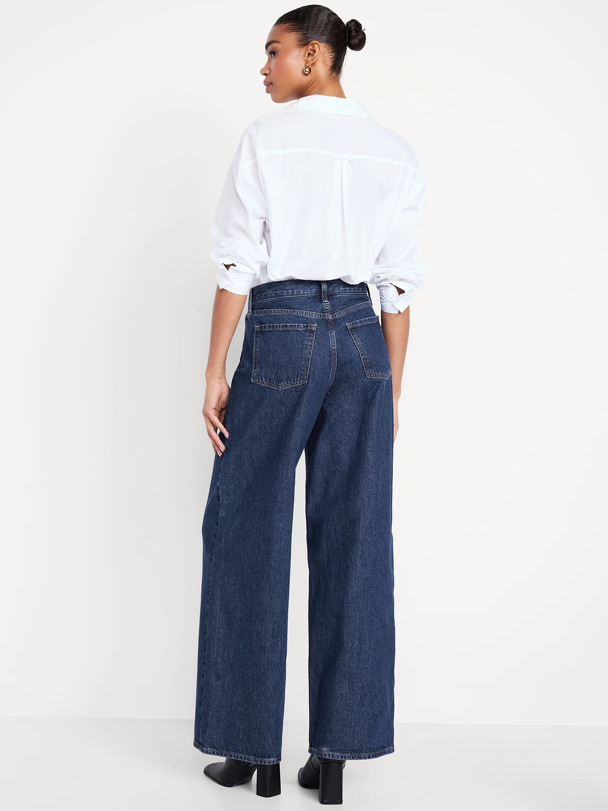 Mid-Rise Wow Baggy Wide-Leg Jeans - Celestia