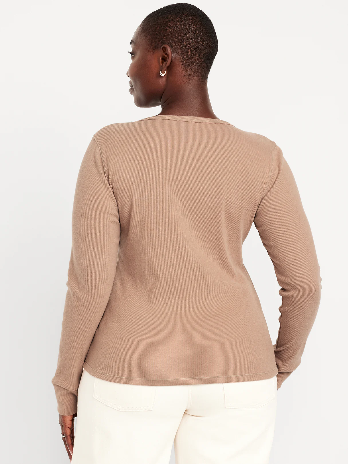 Cozy Snug Crew-Neck Henley - DRIFTWOOD