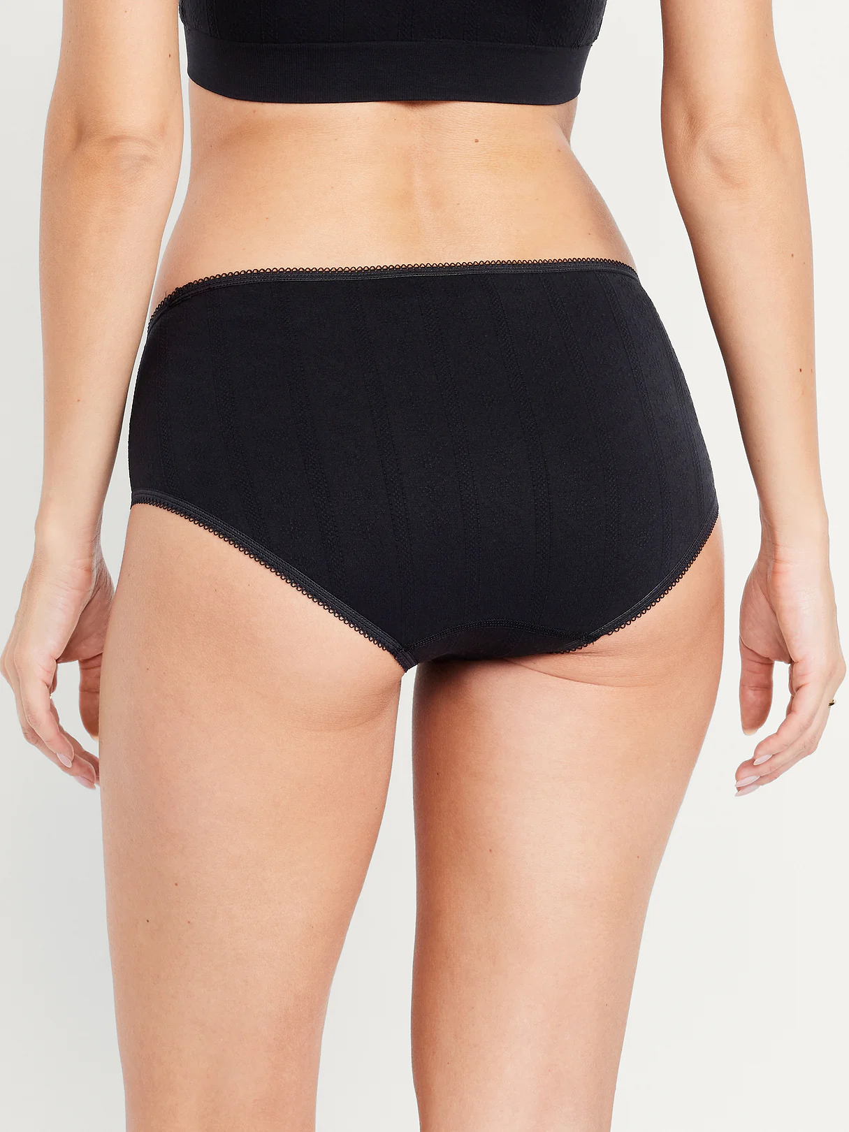 Seamless Hipster Underwear - Black Jack