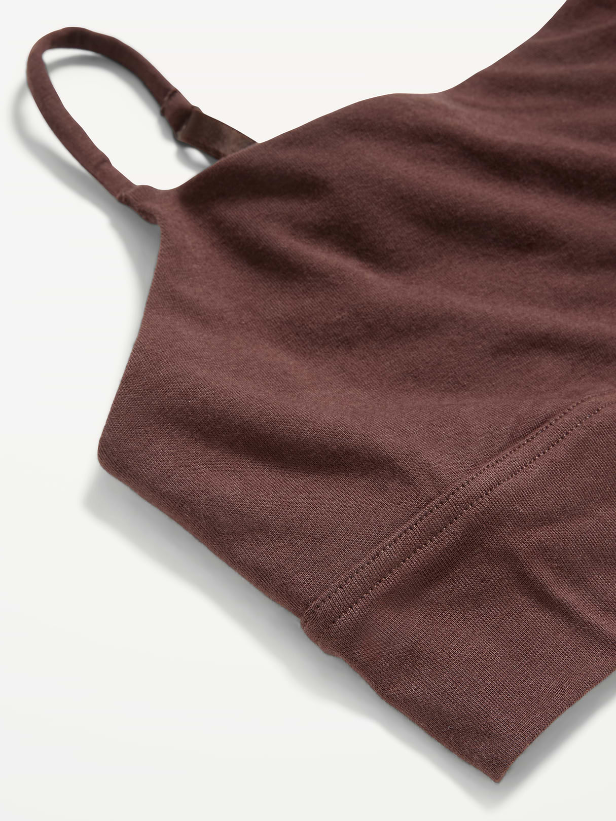 Cotton Cami Bralette - French Roast