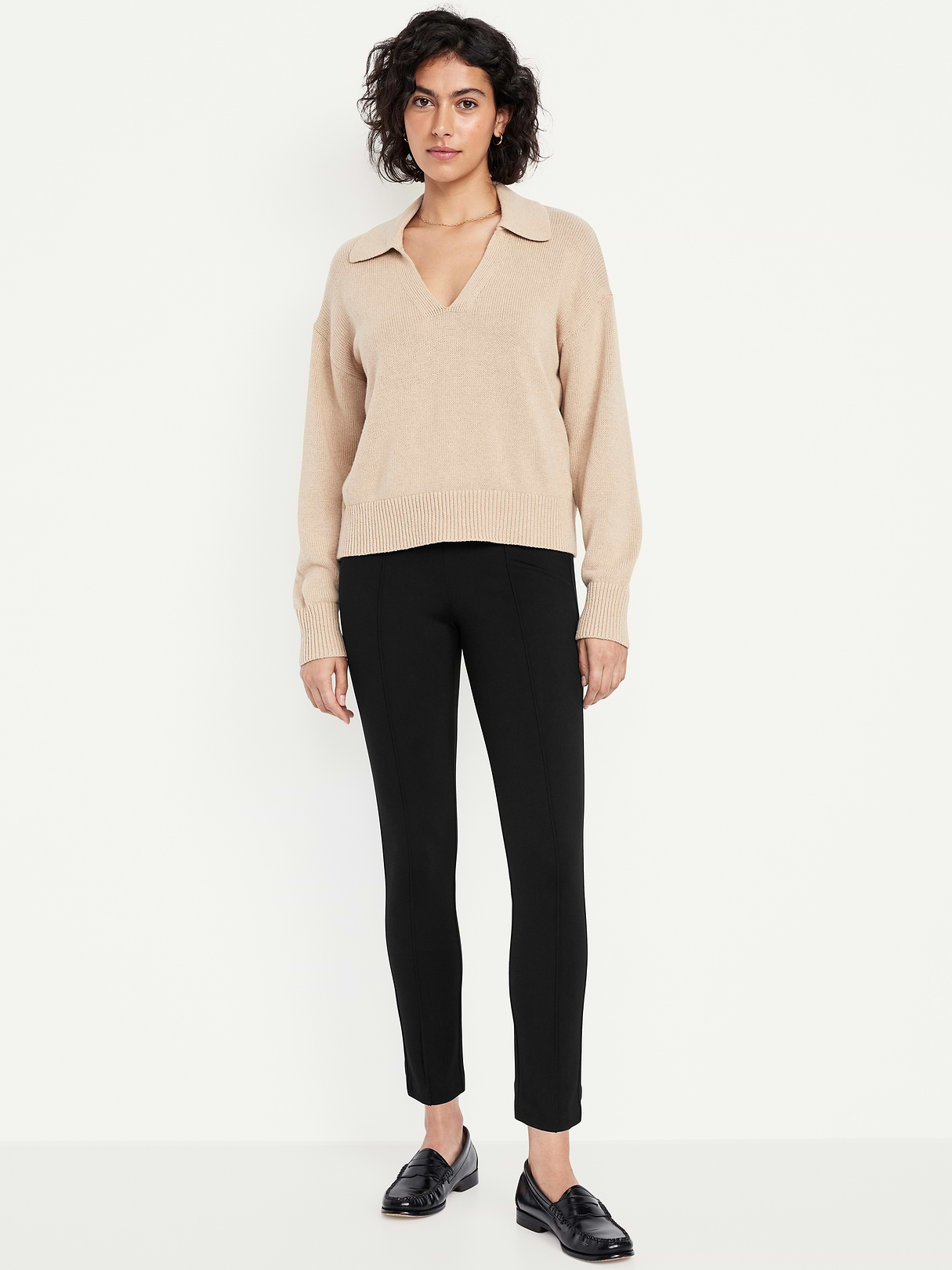 Extra High-Waisted Stevie Skinny Pants - Black Jack