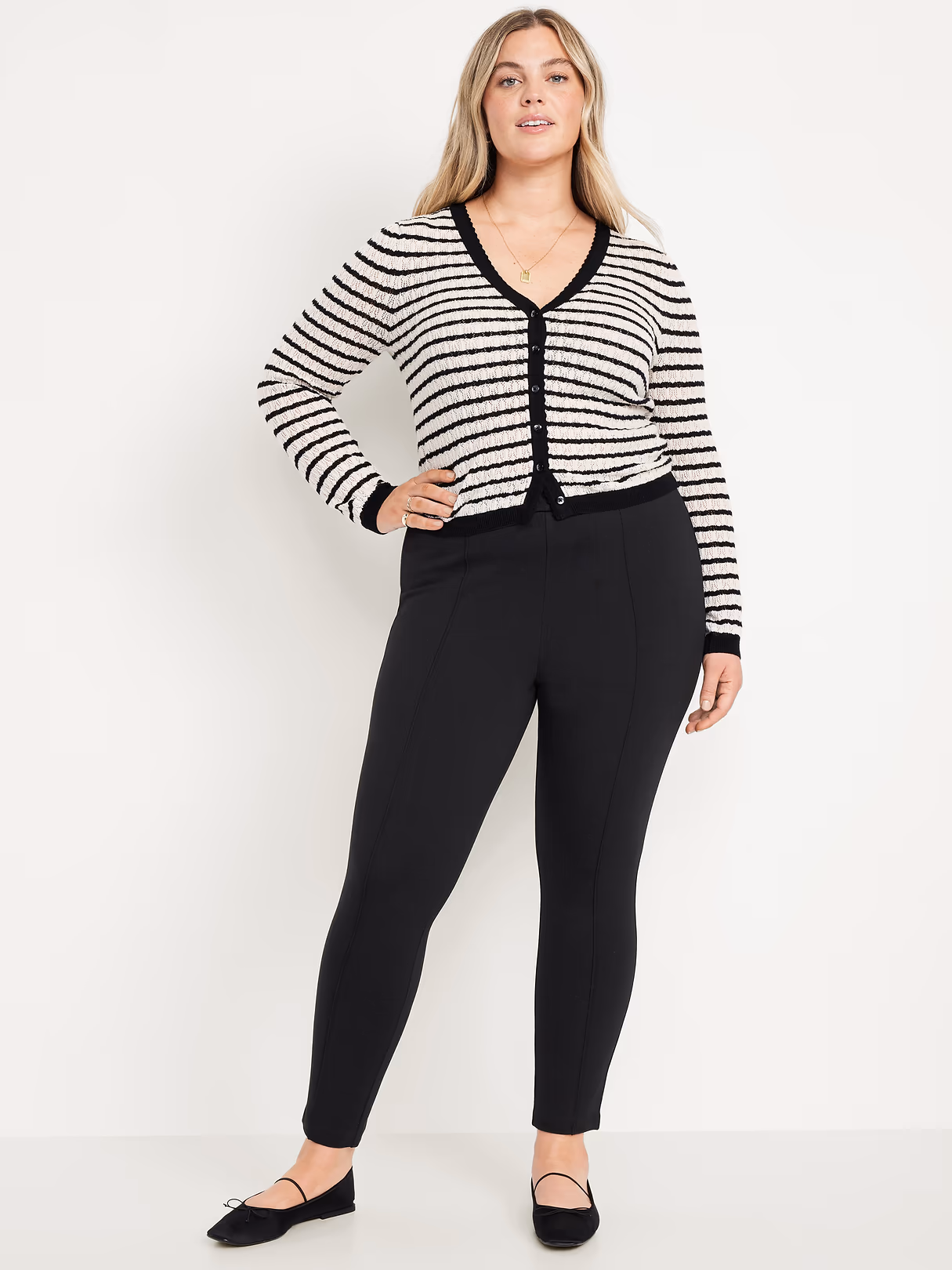Extra High-Waisted Stevie Skinny Pants - Black Jack