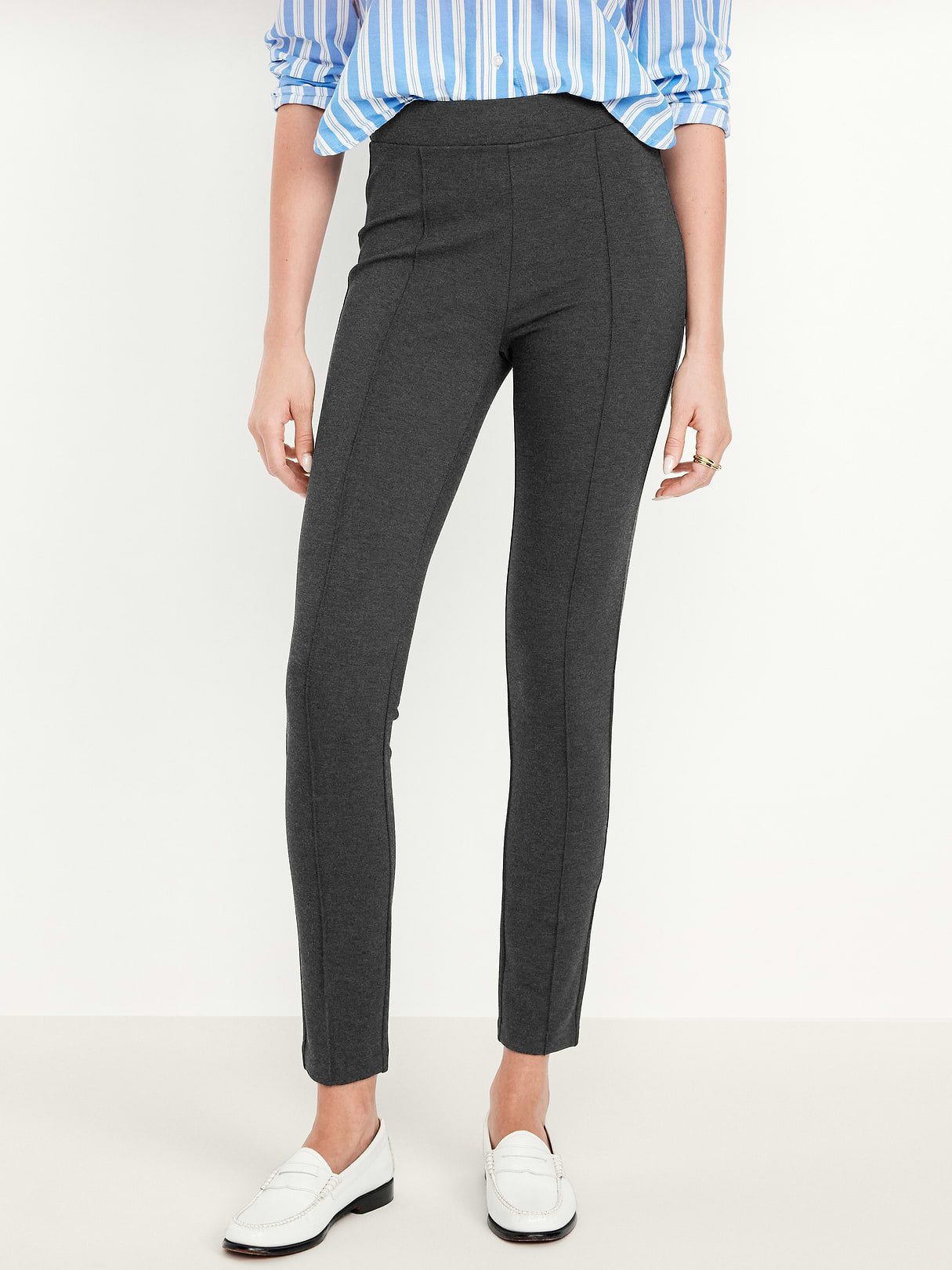 Extra High-Waisted Stevie Skinny Pants - Original Gray