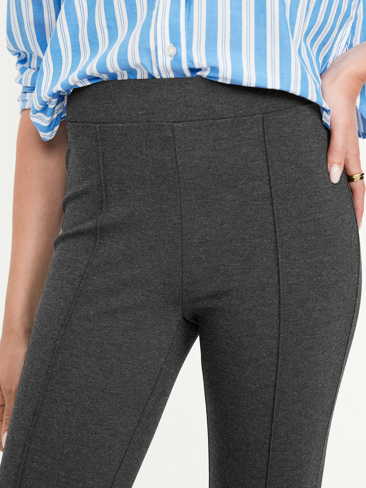 Extra High-Waisted Stevie Skinny Pants - Original Gray