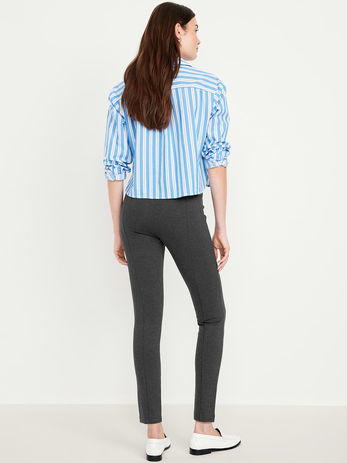 Extra High-Waisted Stevie Skinny Pants - Original Gray