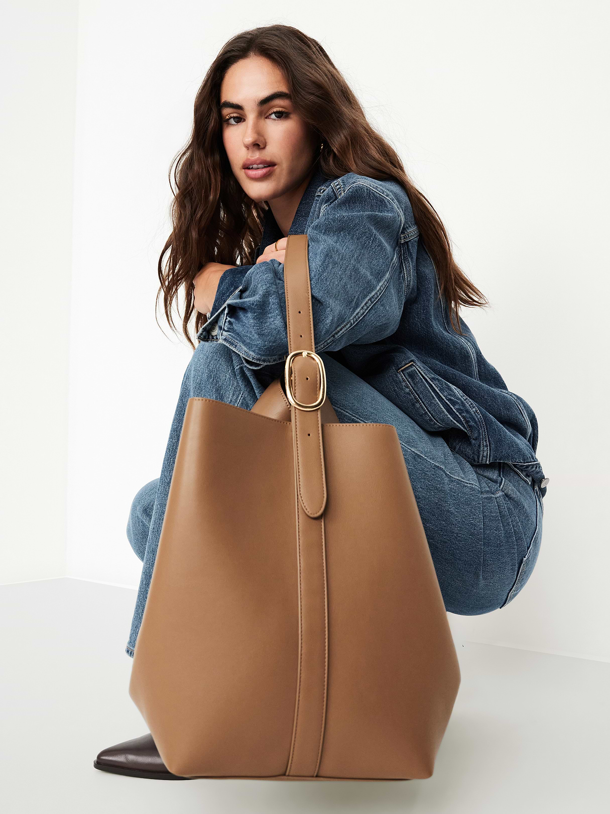 Large Carrie Tote Bag - Toffee