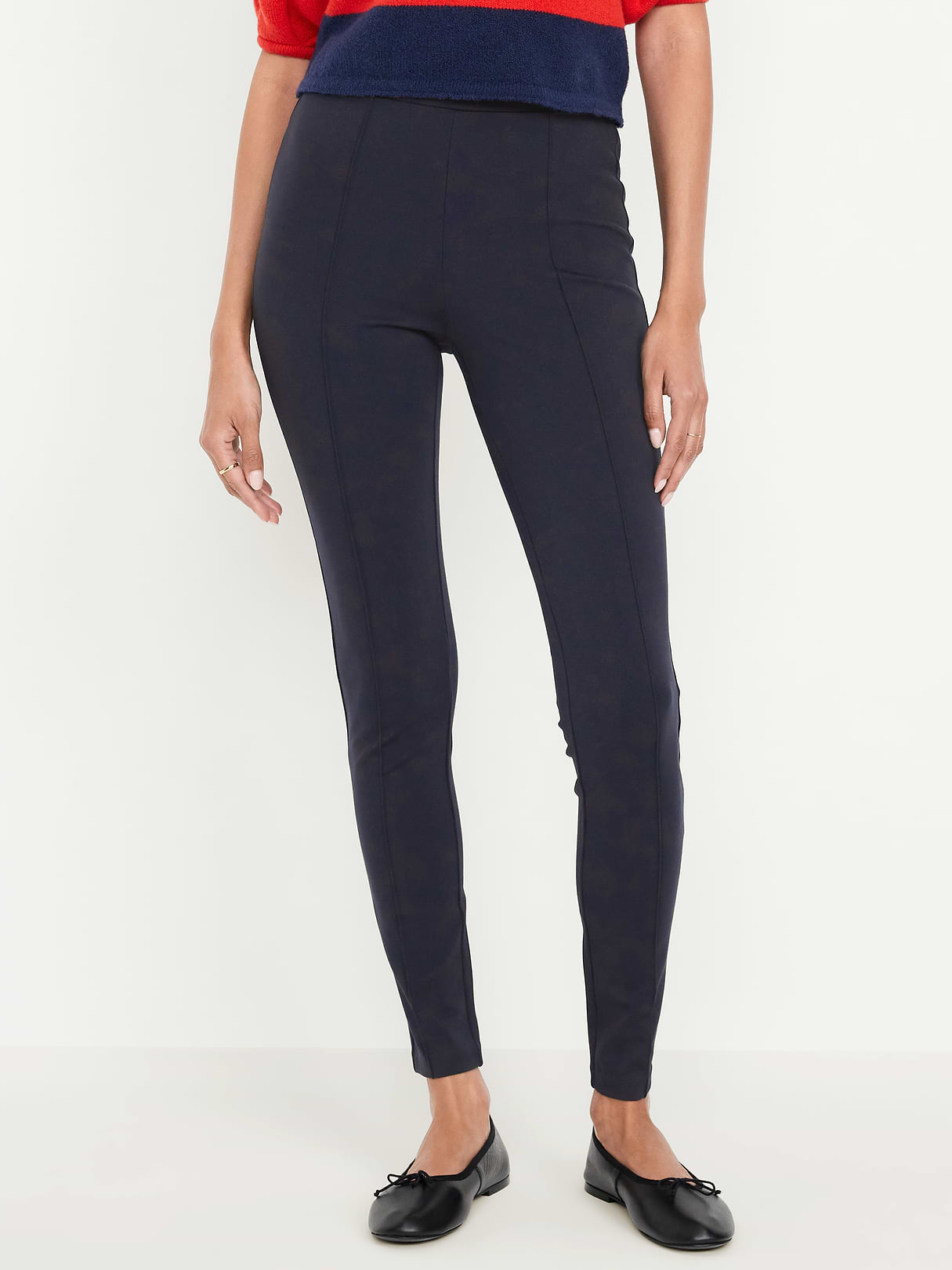 Extra High-Waisted Stevie Skinny Pants - Navy Captain