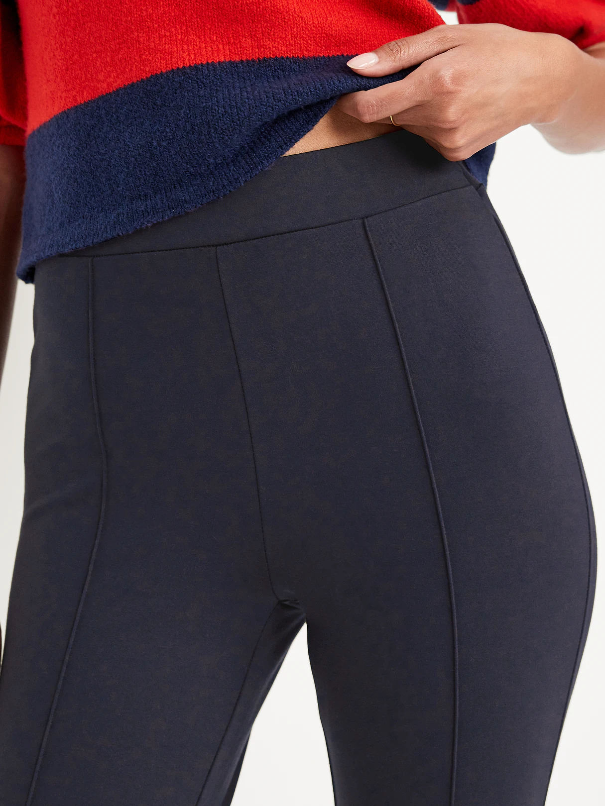 Extra High-Waisted Stevie Skinny Pants - Navy Captain