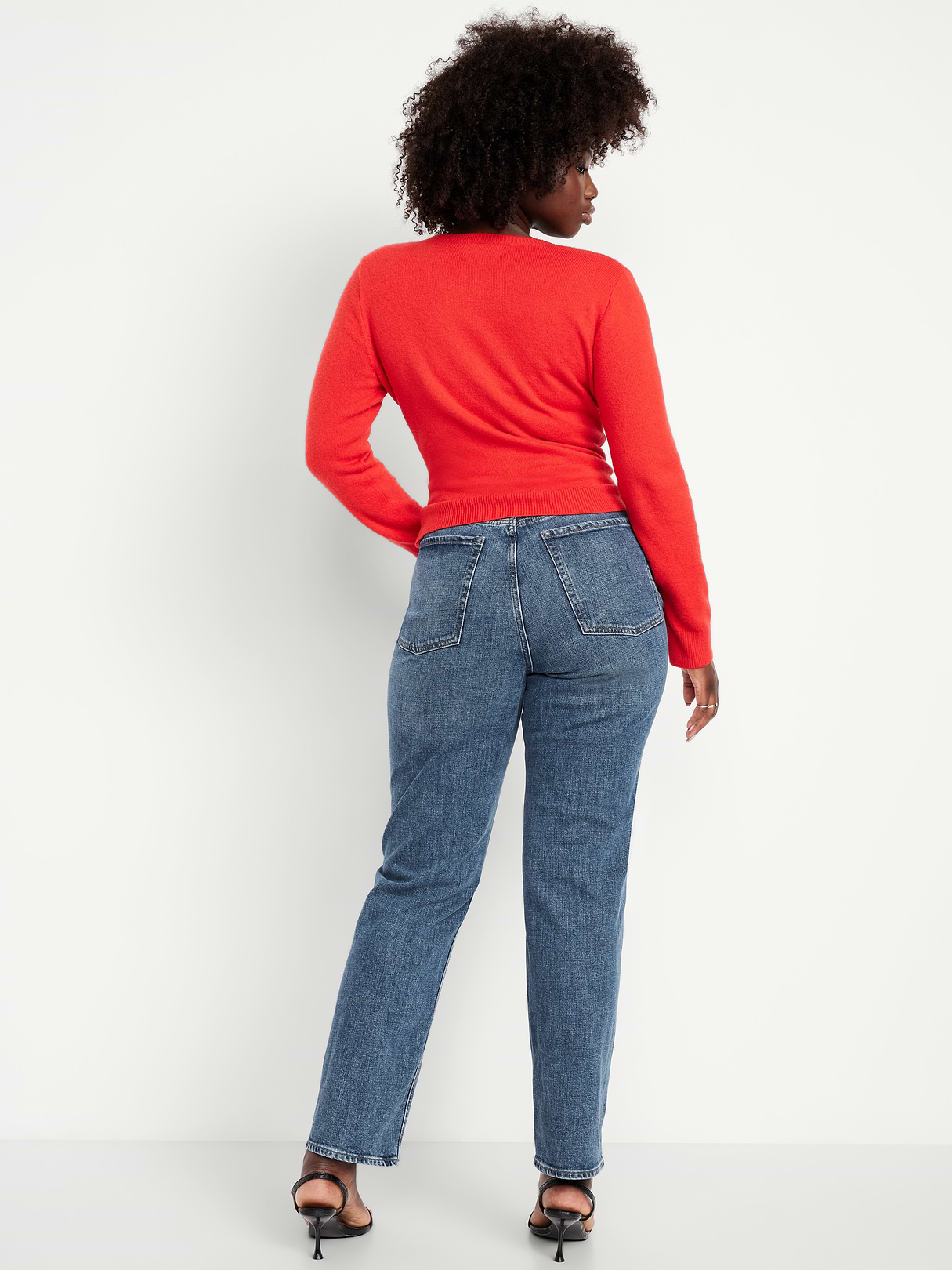 Curvy Extra High-Waisted Straight Jeans - Harper