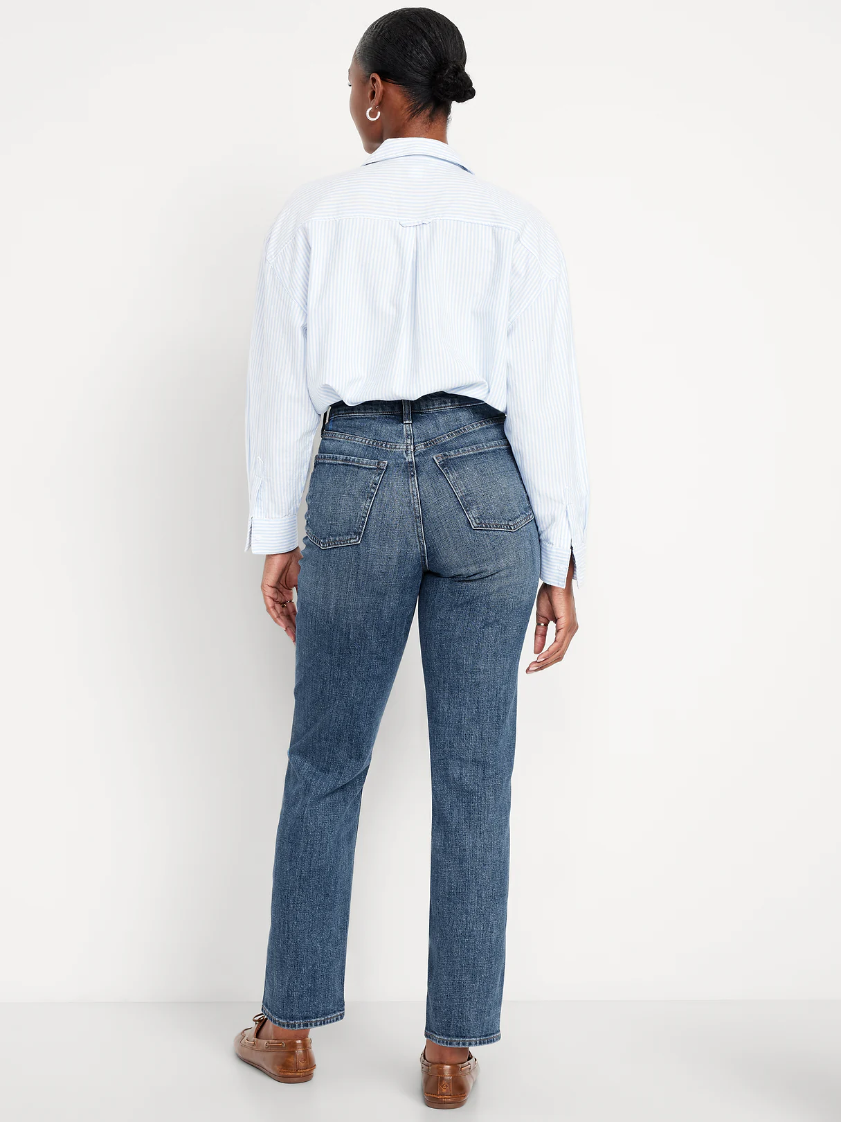 Curvy Extra High-Waisted Straight Jeans - Harper