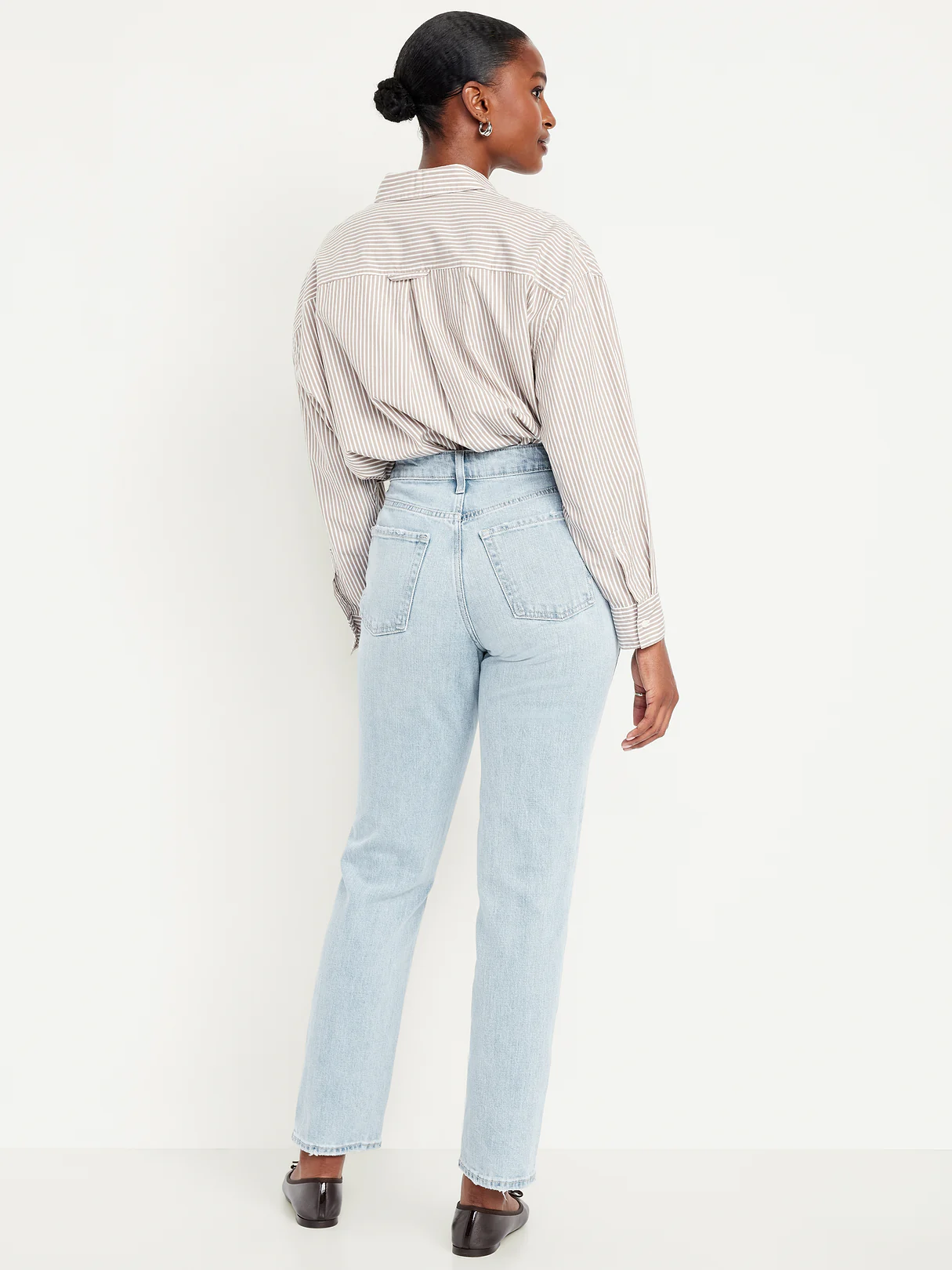 Curvy Extra High-Waisted Straight Jeans - Tamara