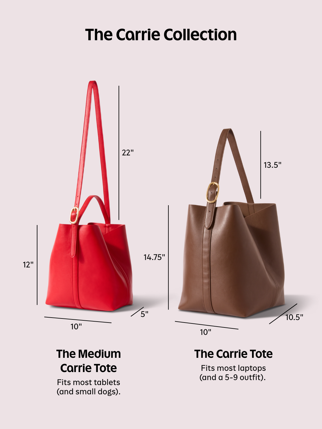 Large Carrie Tote Bag - Toffee