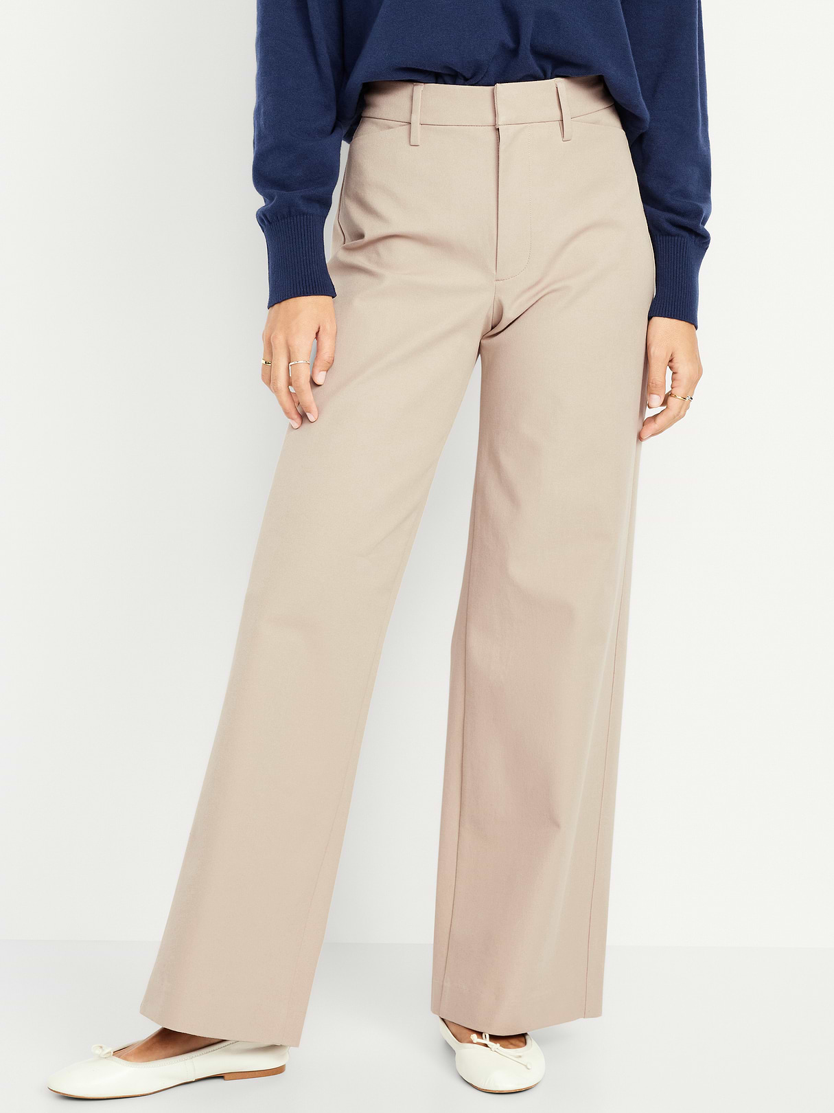 High-Waisted Pull-On Pixie Wide Leg Pants - Mocha Taffy