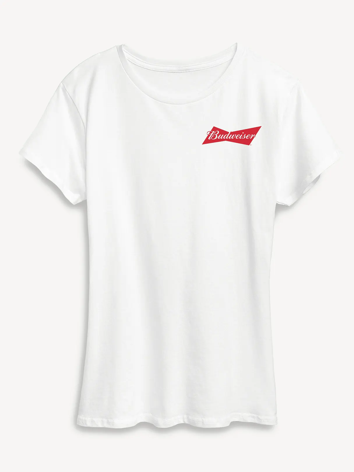 Budweiser Retro Logo Short Sleeve Graphic T-Shirt - White