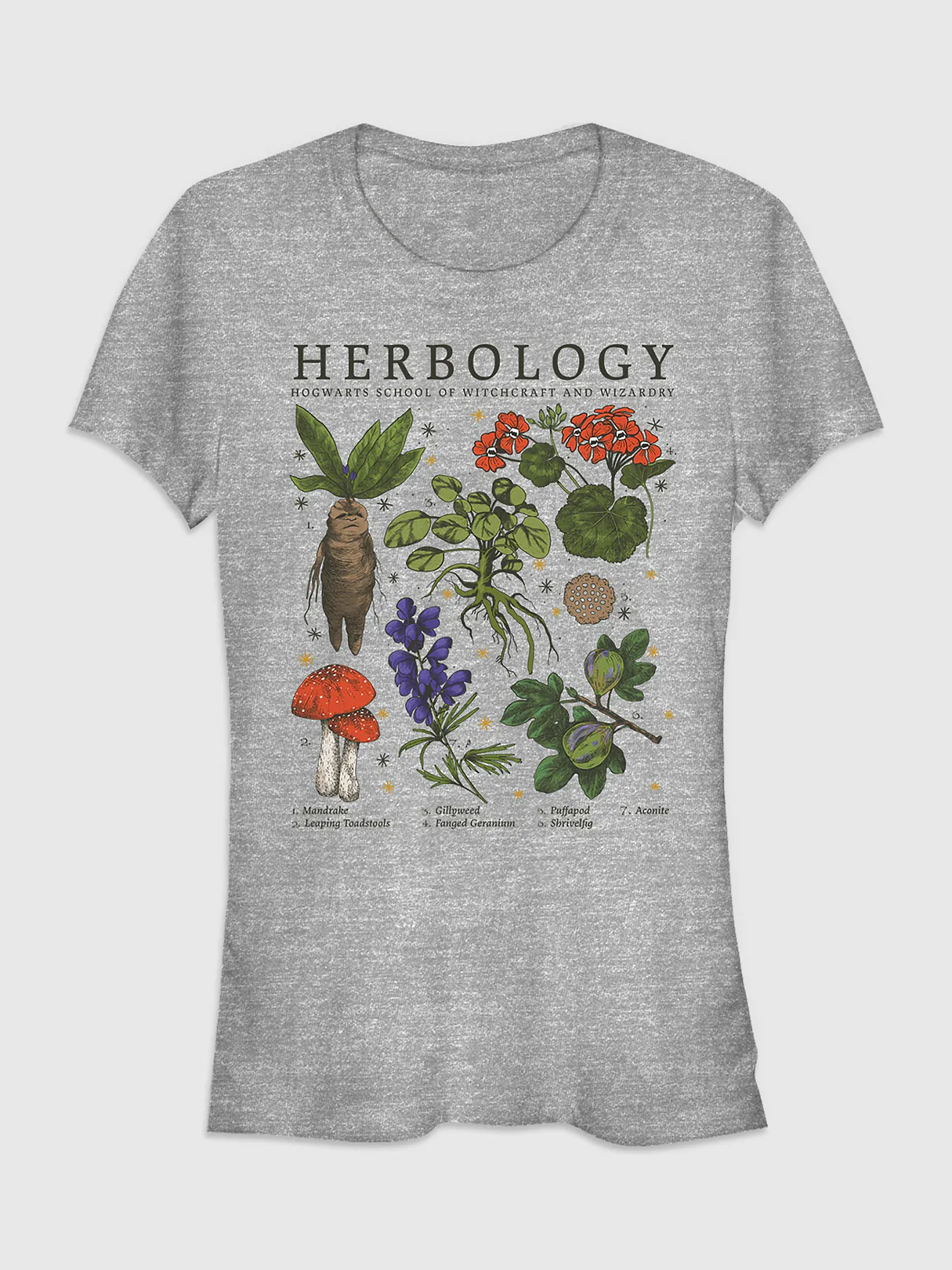 Harry Potter Herbology Graphic T-Shirt - Athletic Heather