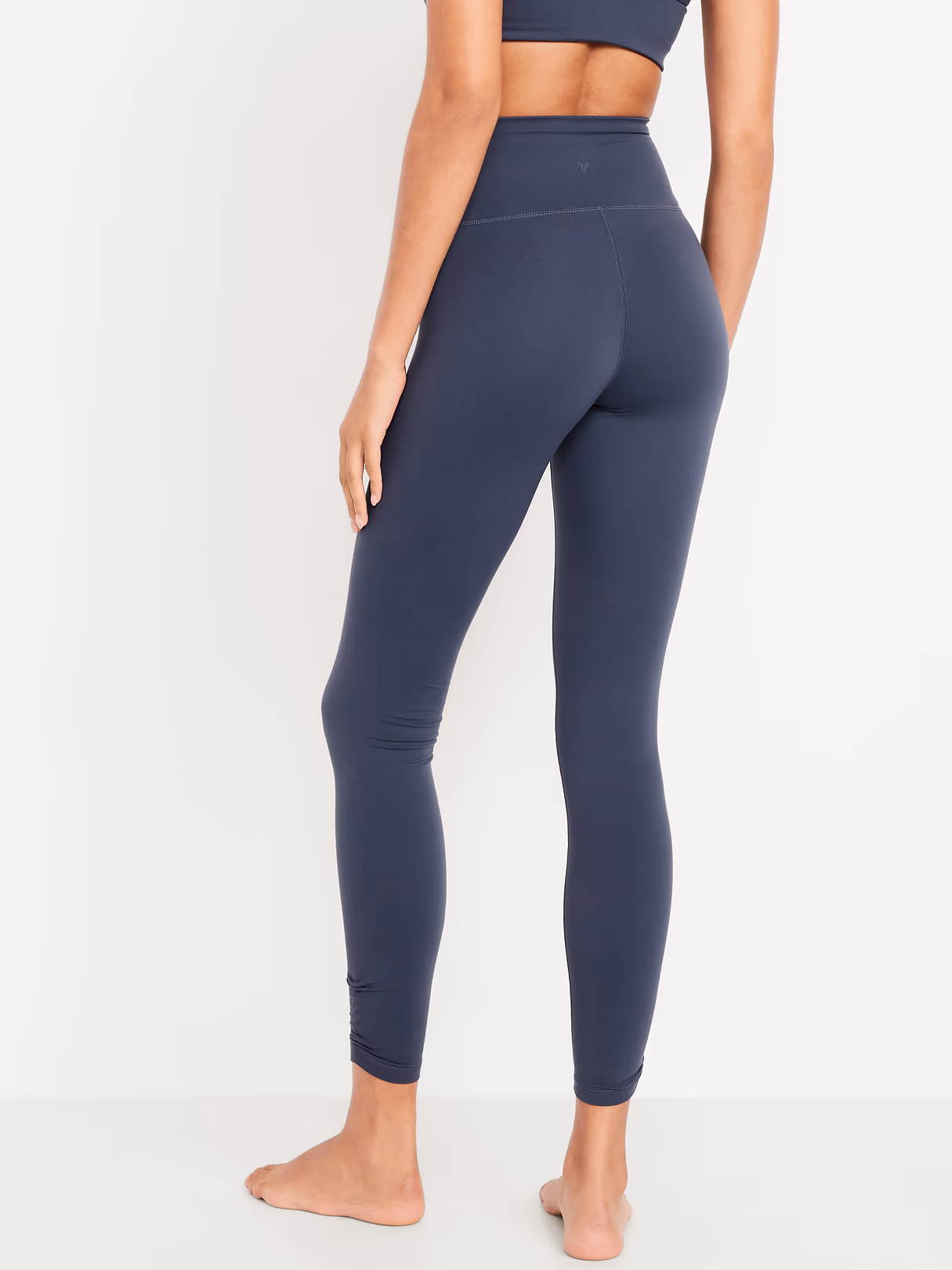 High-Waisted StudioSmooth Ruched Leggings - Dusk Navy