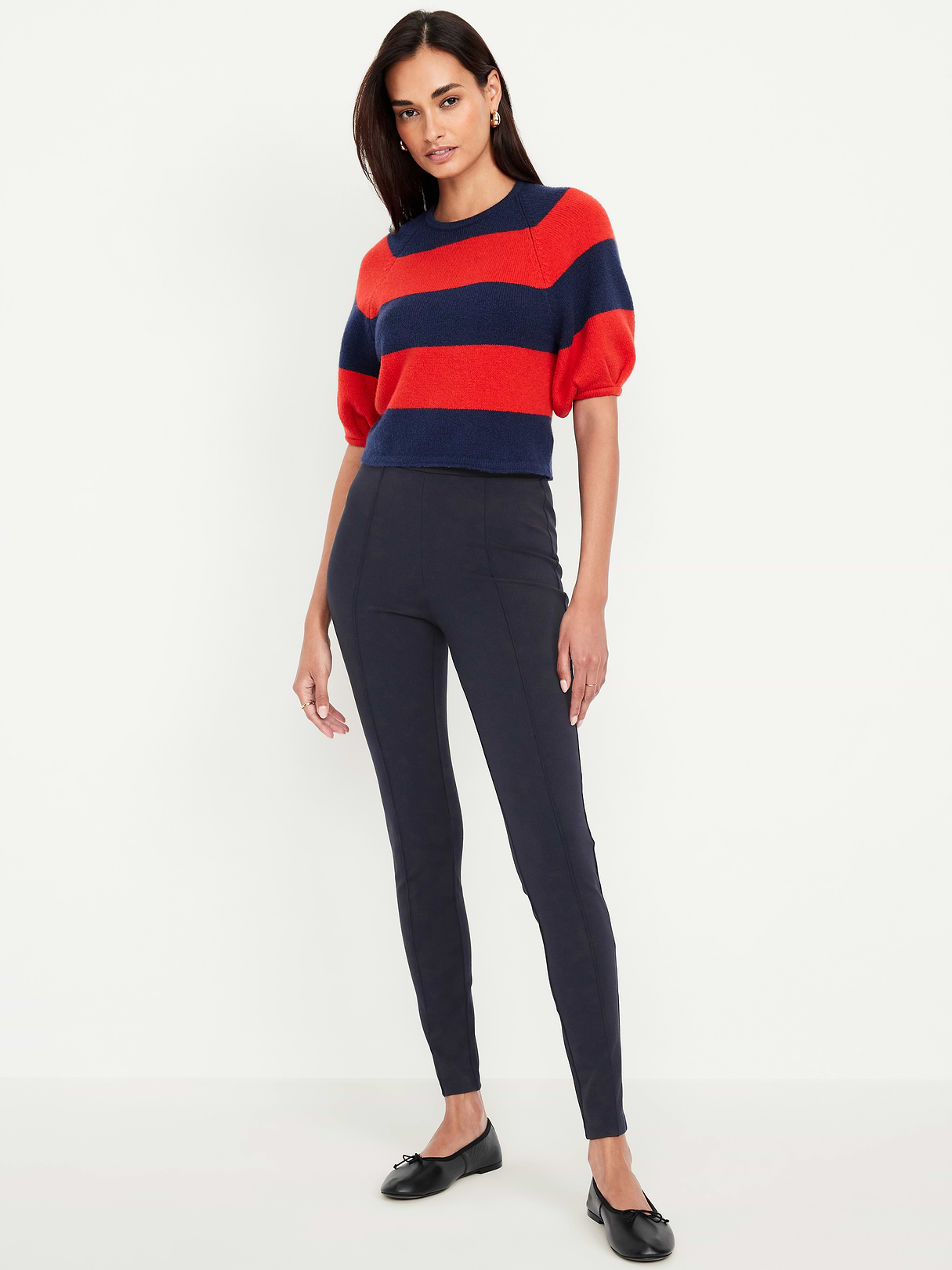Extra High-Waisted Stevie Skinny Pants - Navy Captain