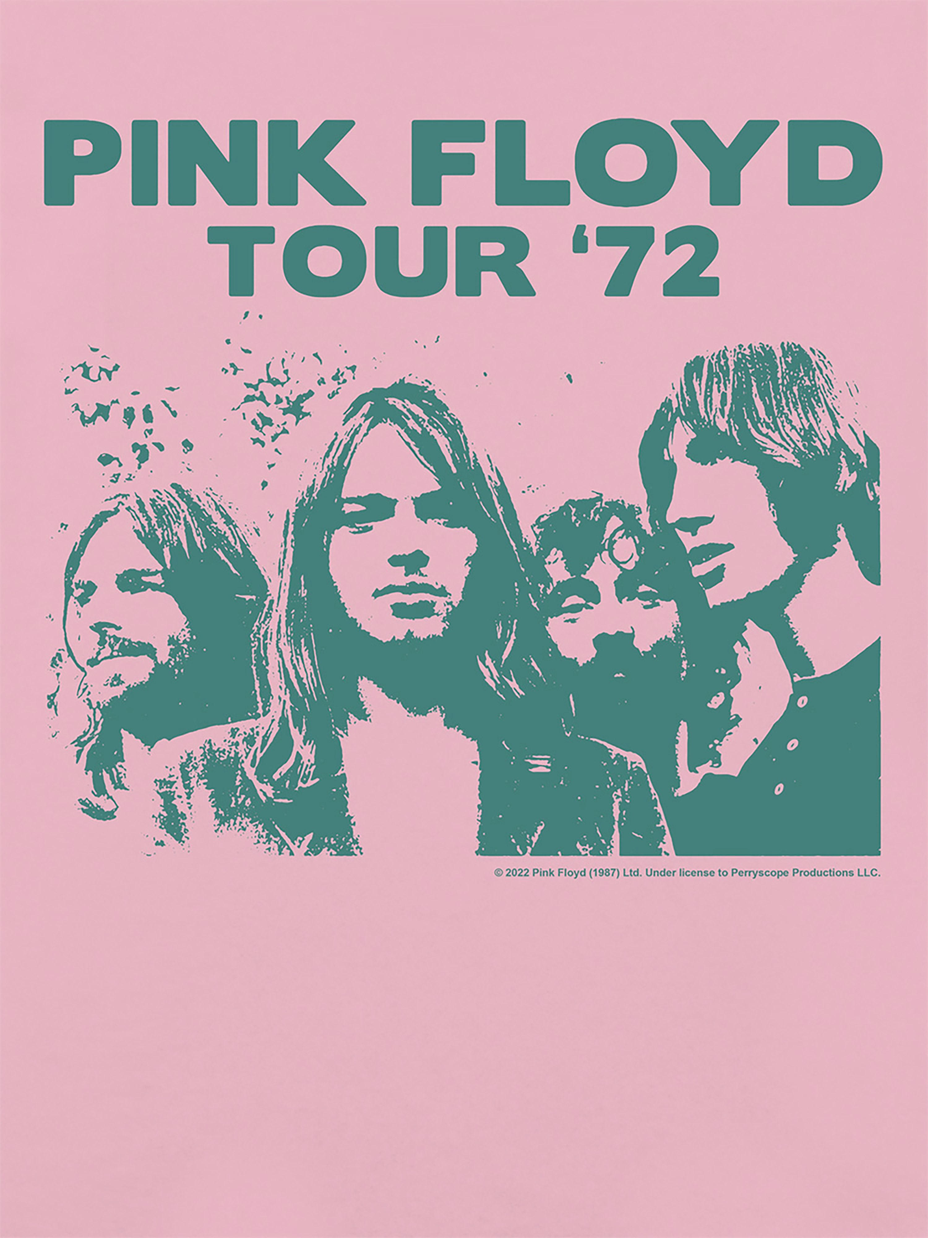 Pink Floyd 72 Pink Graphic T-Shirt for Women - Pink