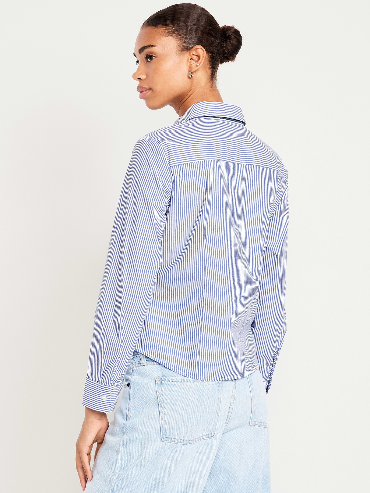Slim Button-Down Shirt - Blue Stripe