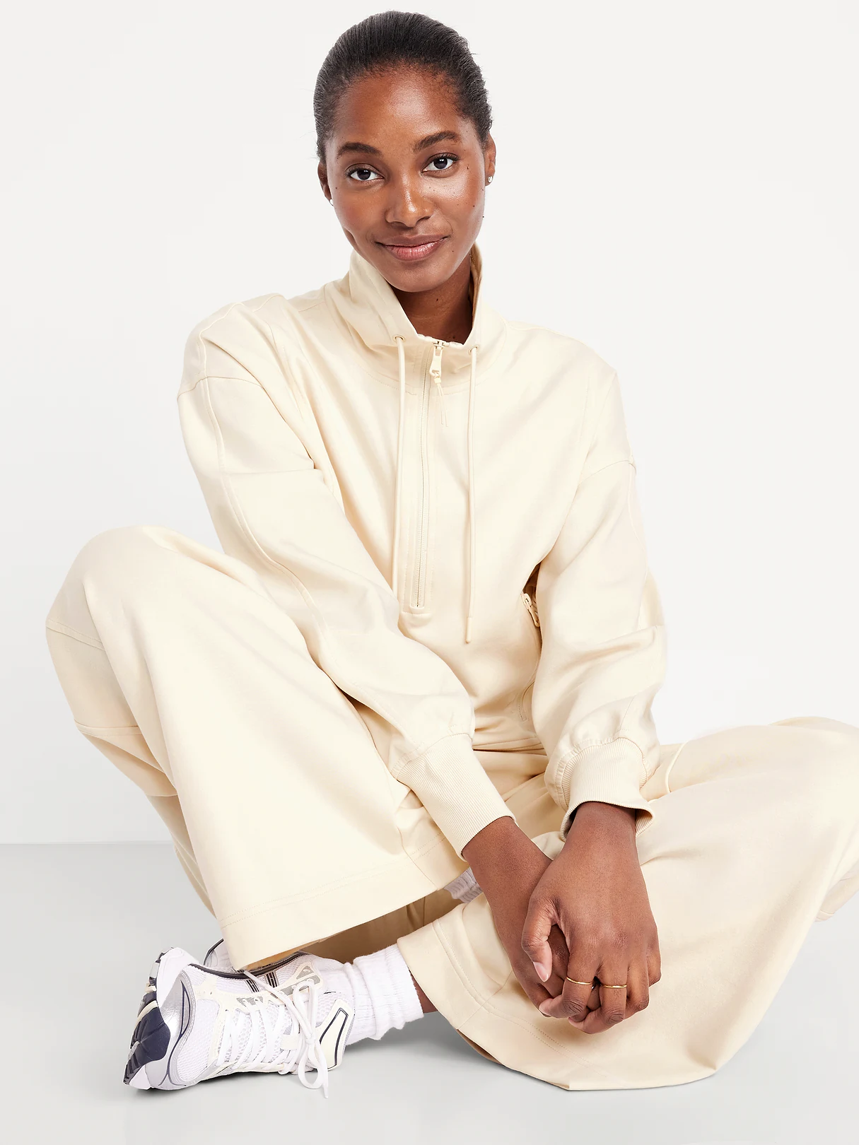 Dynamic Fleece Half-Zip Sweatshirt - Howlite