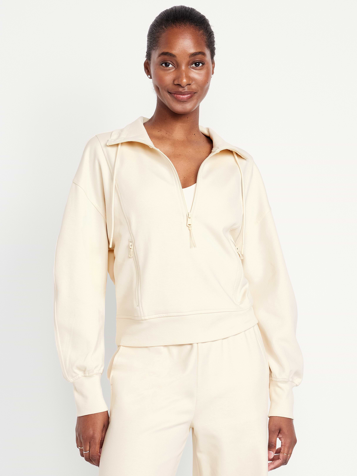 Dynamic Fleece Half-Zip Sweatshirt - Howlite