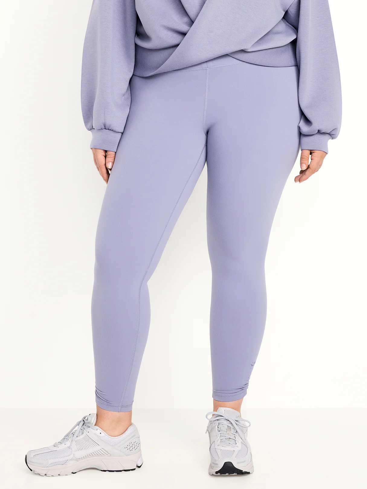 High-Waisted StudioSmooth Ruched Leggings - Lunar Path