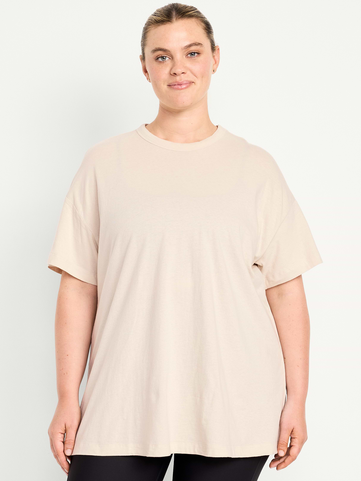 Oversized EveryWear Tunic T-Shirt - Howlite