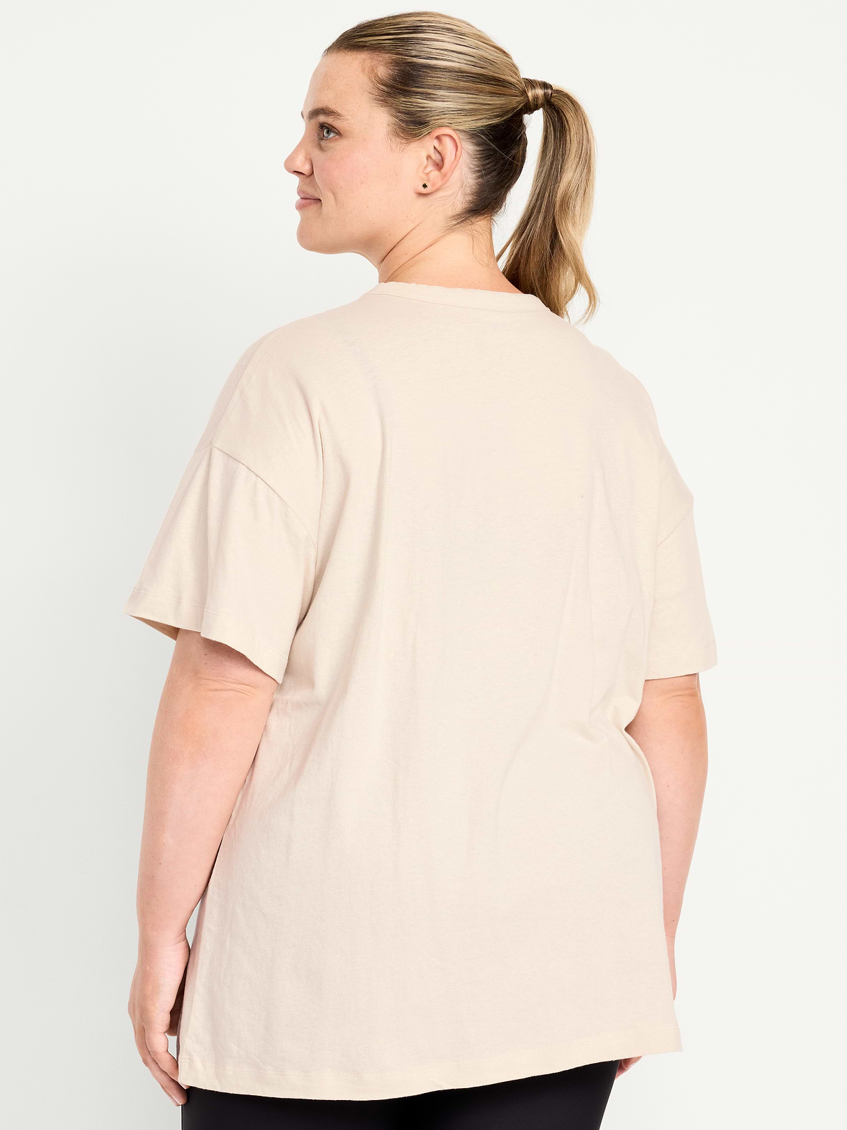 Oversized EveryWear Tunic T-Shirt - Howlite