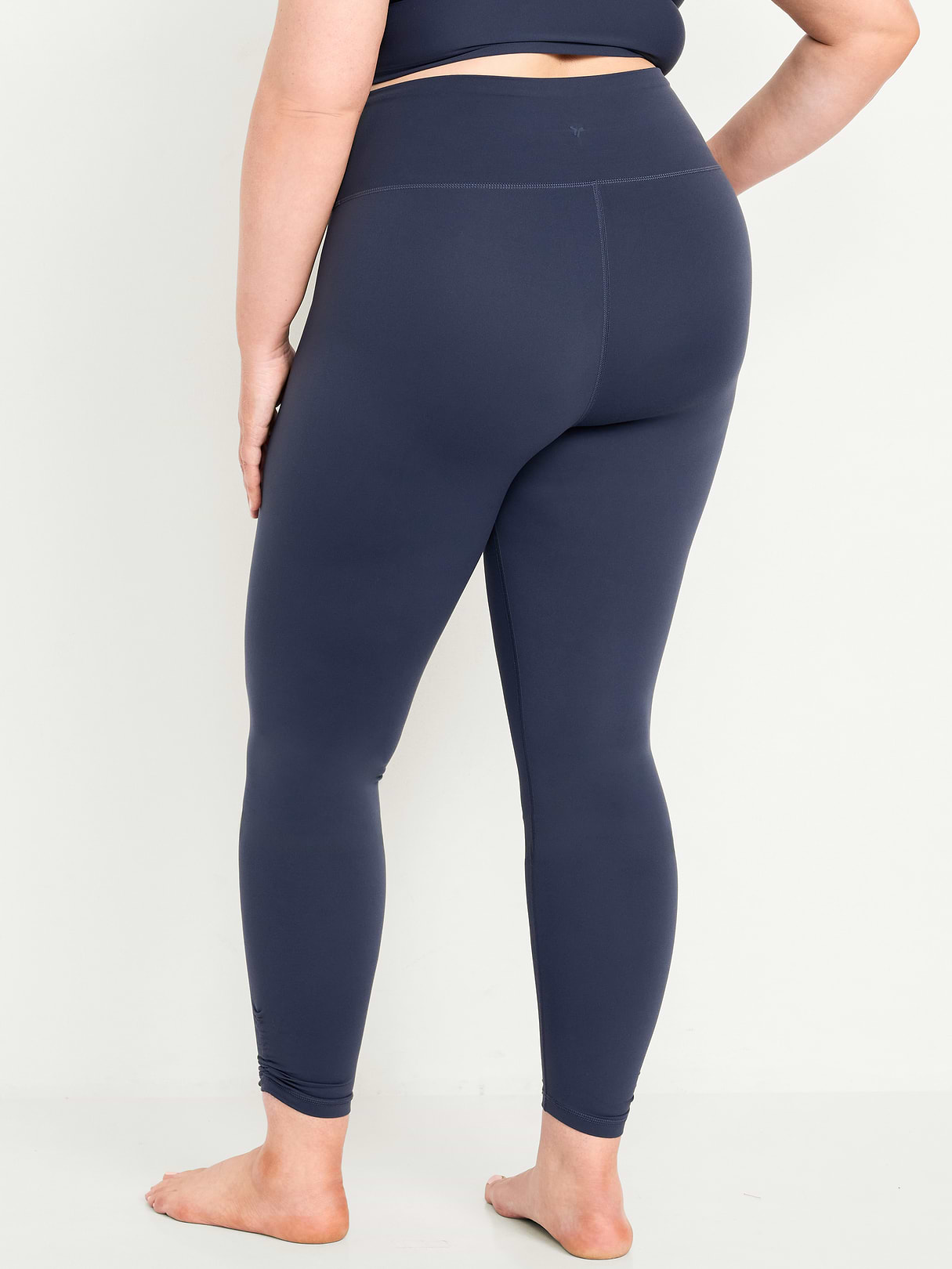 High-Waisted StudioSmooth Ruched Leggings - Dusk Navy