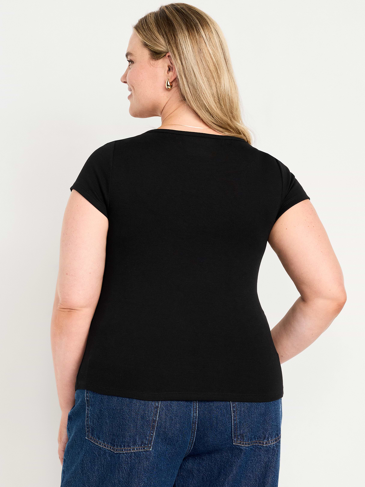 Snug Boatneck T-Shirt - Black Jack