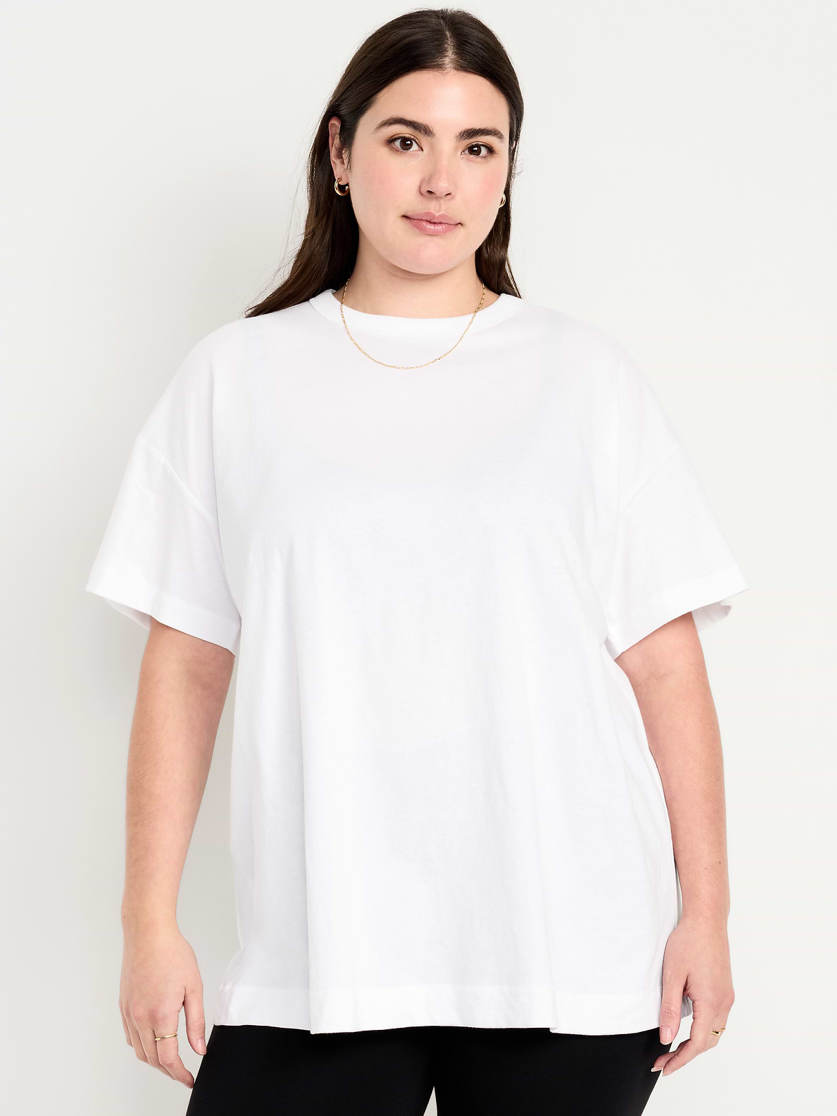 Oversized EveryWear Tunic T-Shirt - Calla Lilies