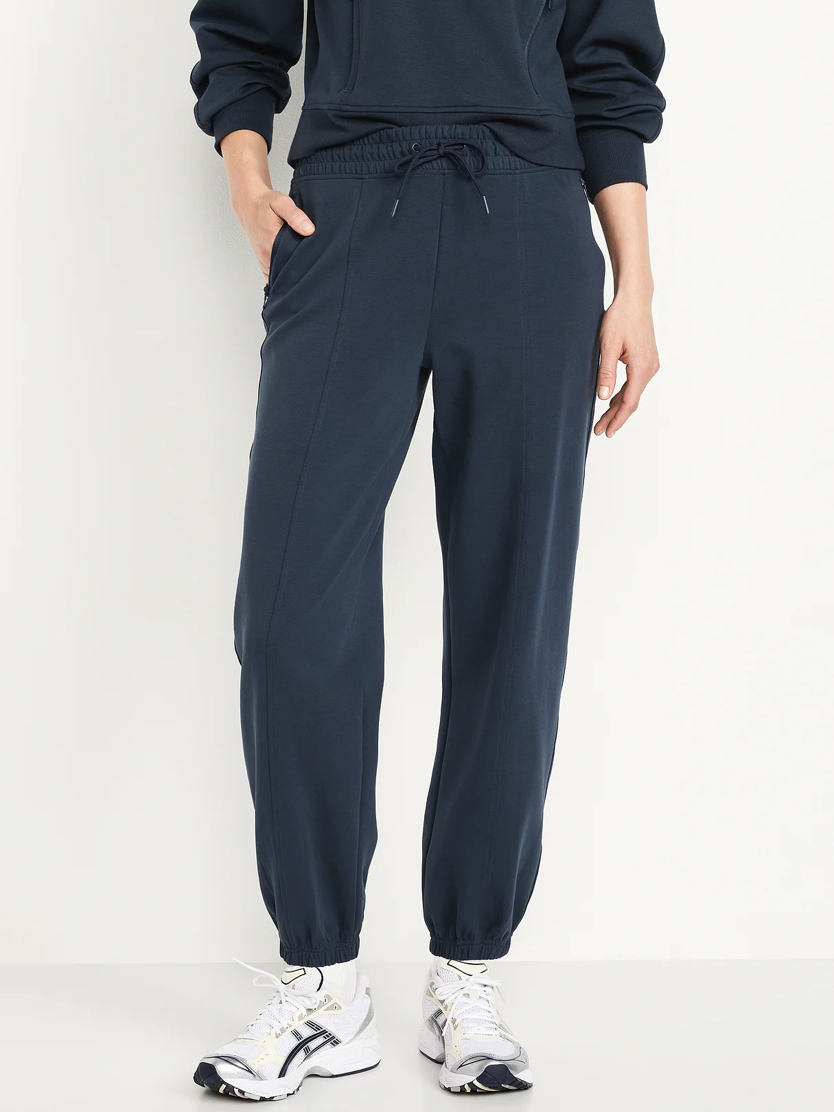 High-Waisted Dynamic Fleece Sweatpants - Dusk Navy
